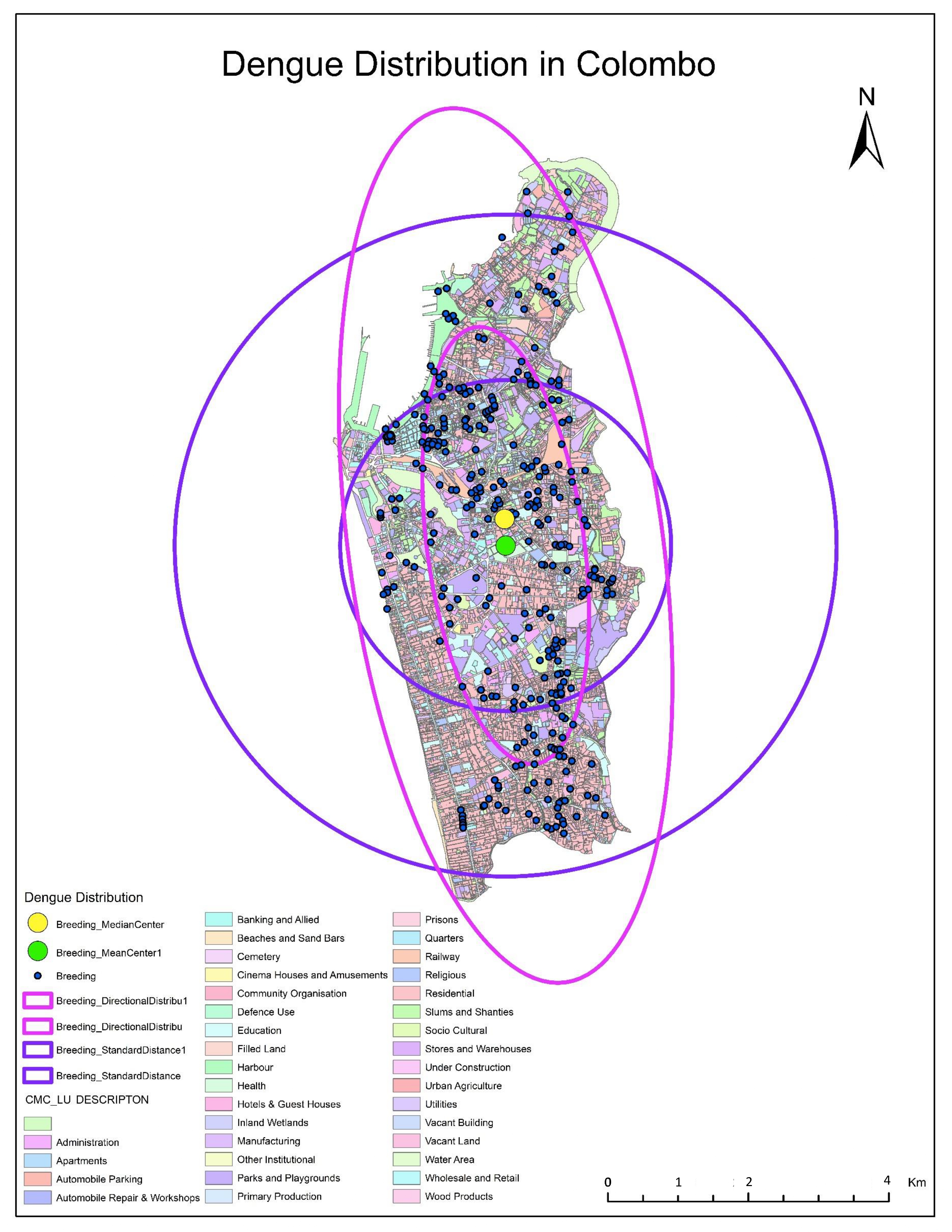 Comprehensive Spatial and Statistical Analysis of Dengue Distribution in Colombo City